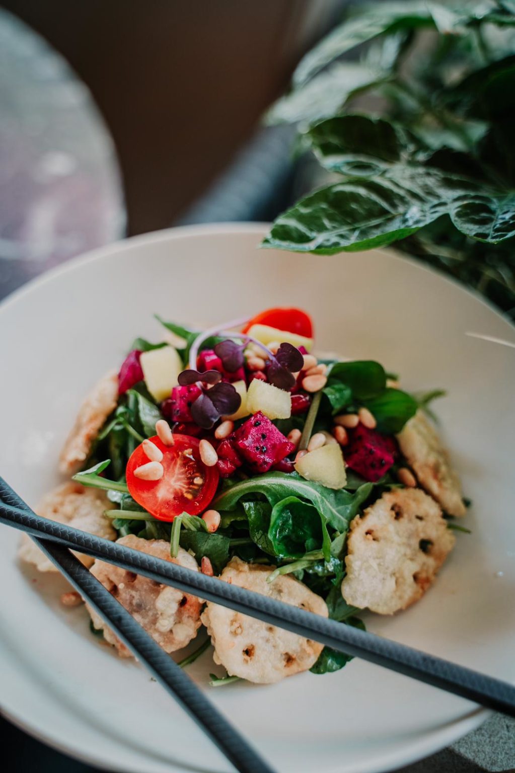 Crispy lotus salad at Lulu Wild Chinese restaurant