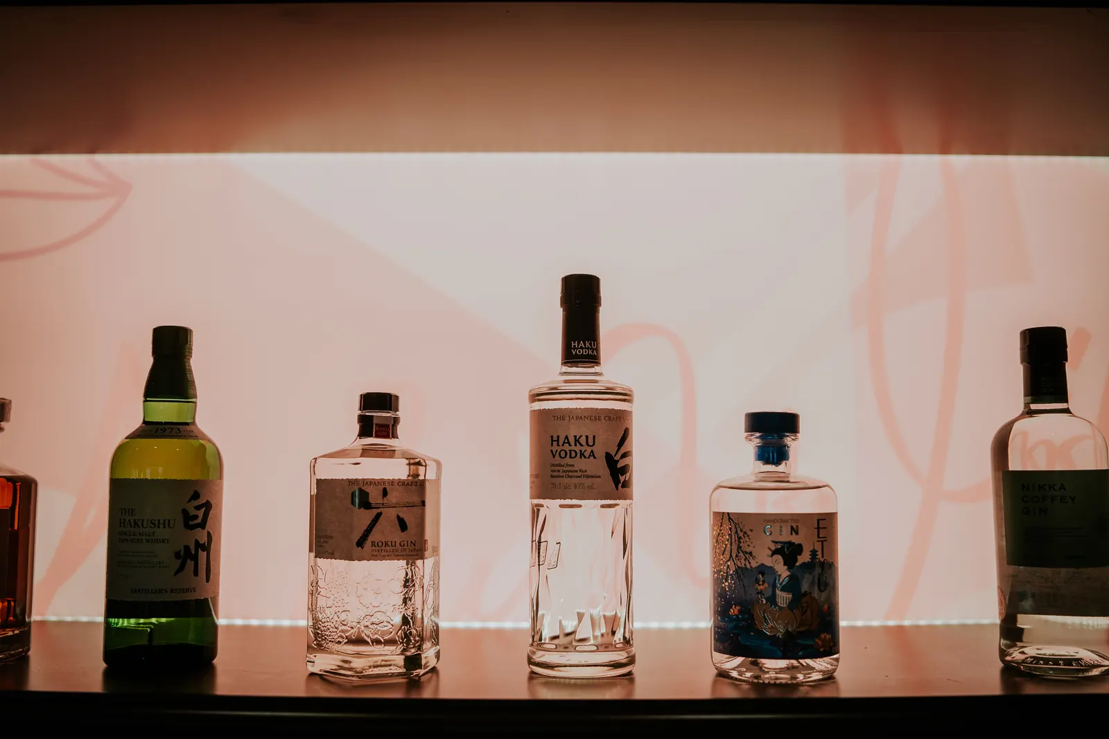 The fully stocked cocktail bar at Lulu Wild, available for private hire in Birmingham