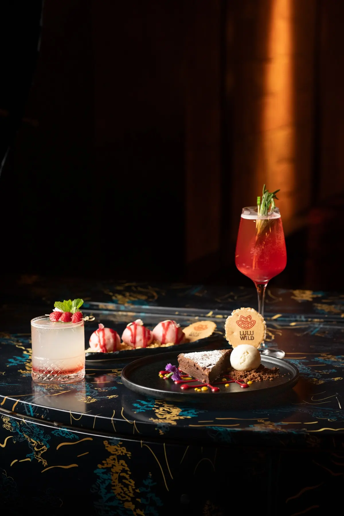 Christmas desserts and a festive cocktail at Lulu Wild, Birmingham