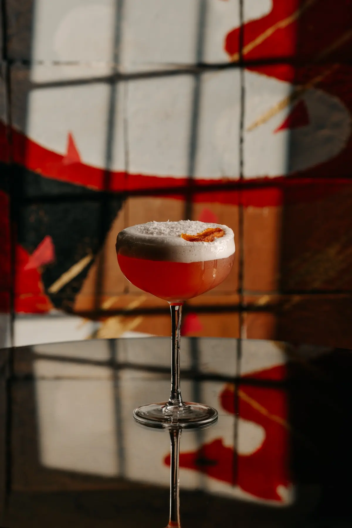 Silk & Snow Christmas cocktail at Lulu Wild cocktail bar Birmingham
