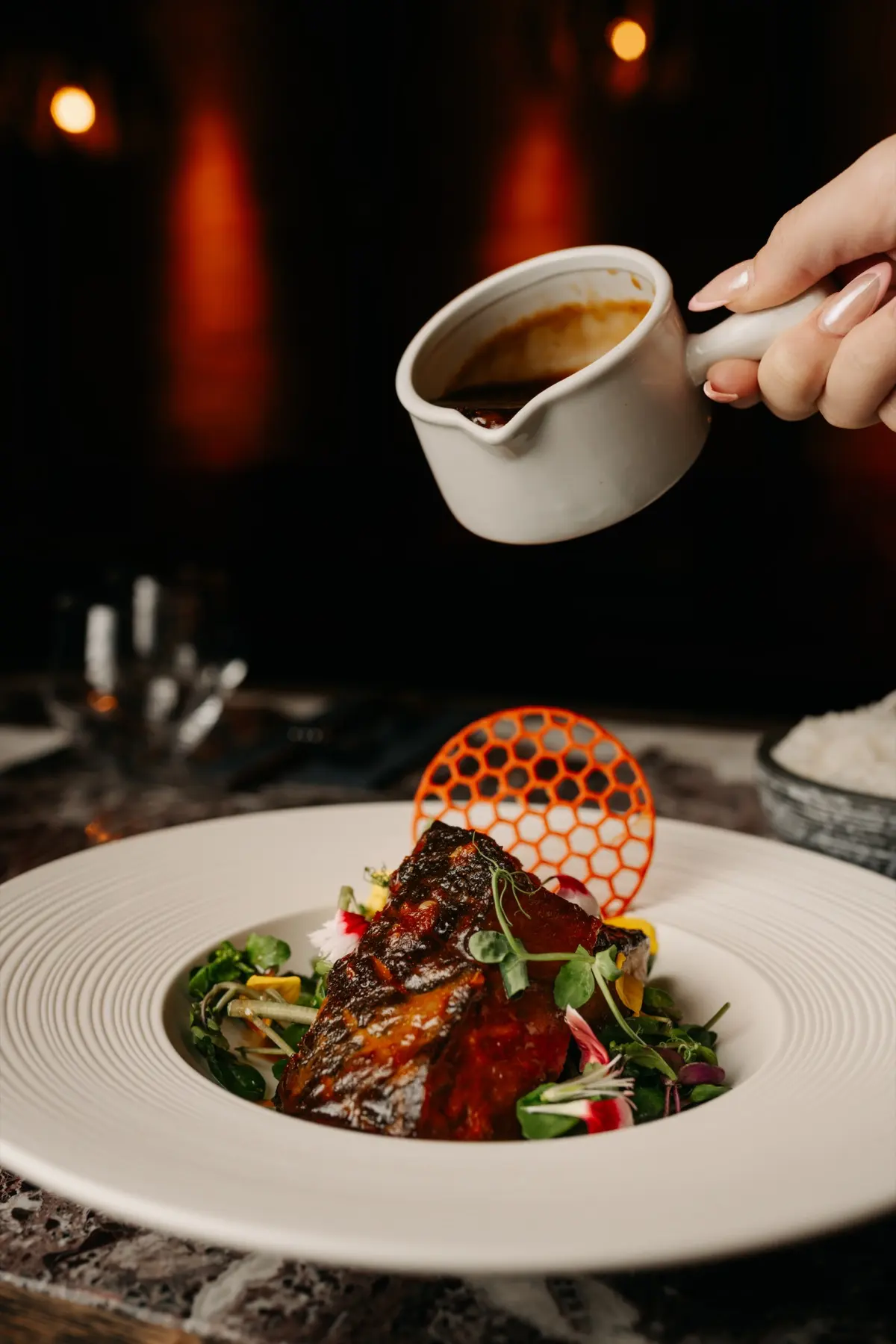 Silk Road black cod, Christmas menu at Lulu Wild Birmingham